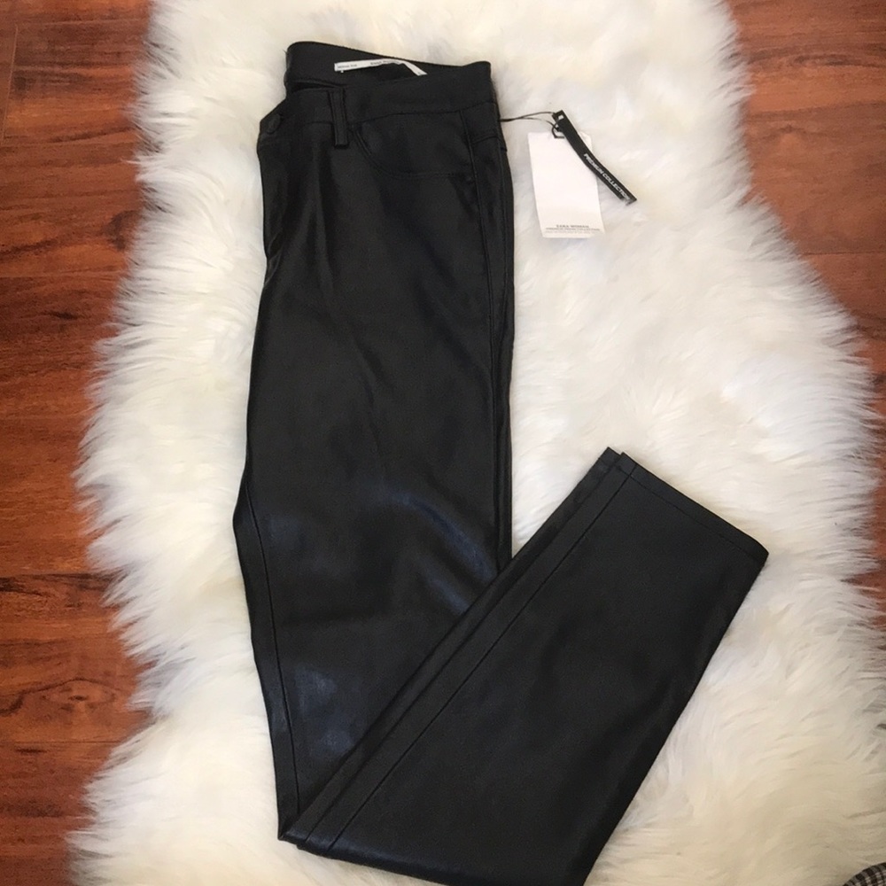 Zara Faux Leather Pants